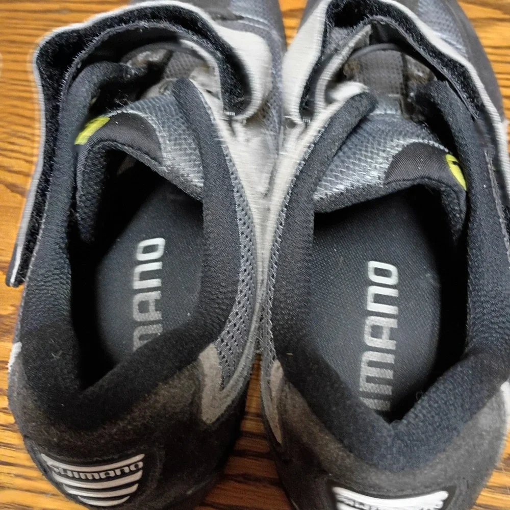 Shimano SH-M038 Mens Mountain Bike Cycling Shoes Gray Black SPD Cleats